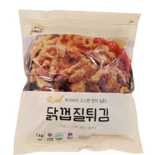 [상도푸드] 닭껍질튀김(치킨스킨 가라아게)/1kg